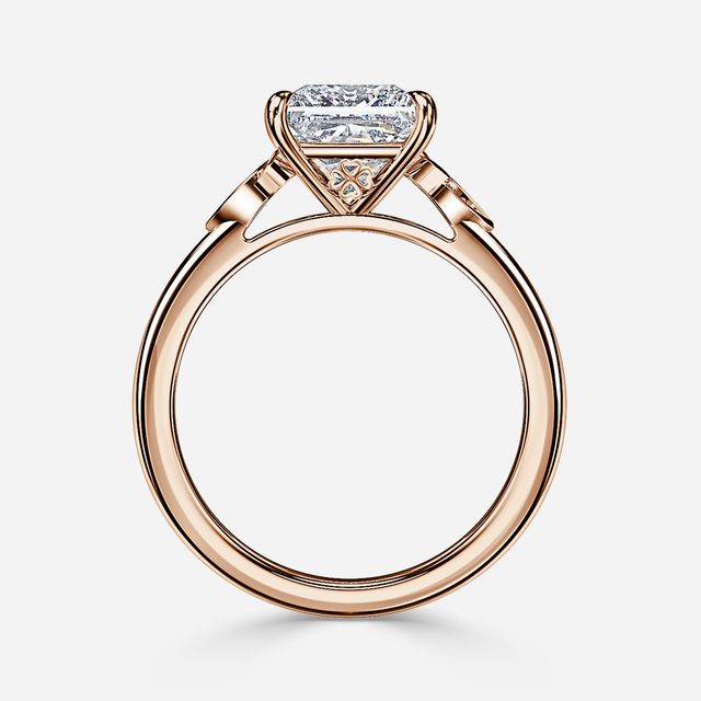 Celtic Song Rose Gold Vintage Engagement Ring