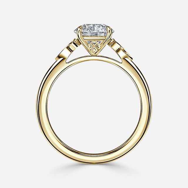 Celtic Song Yellow Gold Engagement Ring