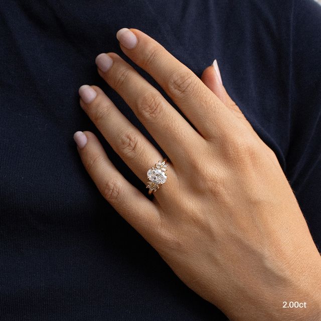 Anastasia Yellow Gold Unique Engagement Ring