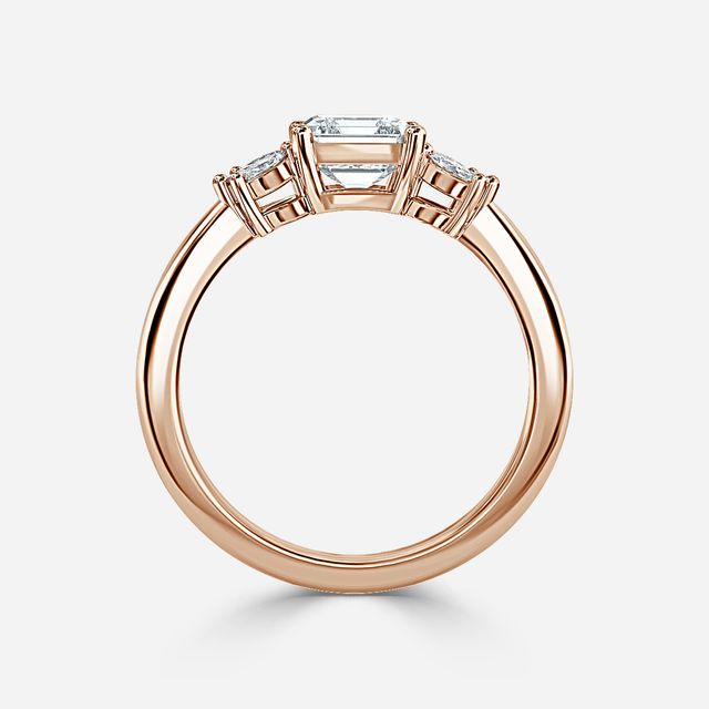 Enaya Rose Gold Cluster Engagement Ring