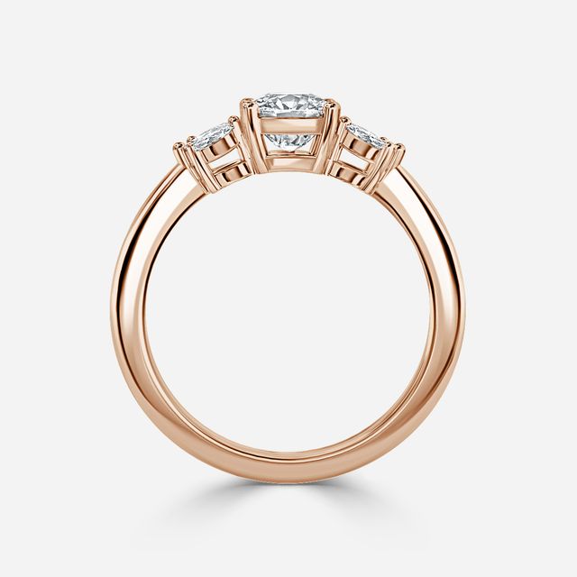 Enaya Rose Gold Cluster Engagement Ring