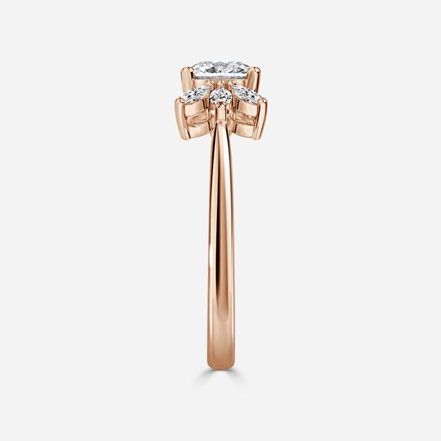 Enaya Rose Gold Cluster Engagement Ring