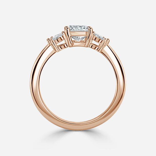 Enaya Rose Gold Cluster Engagement Ring