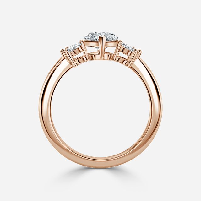 Enaya Rose Gold Cluster Engagement Ring