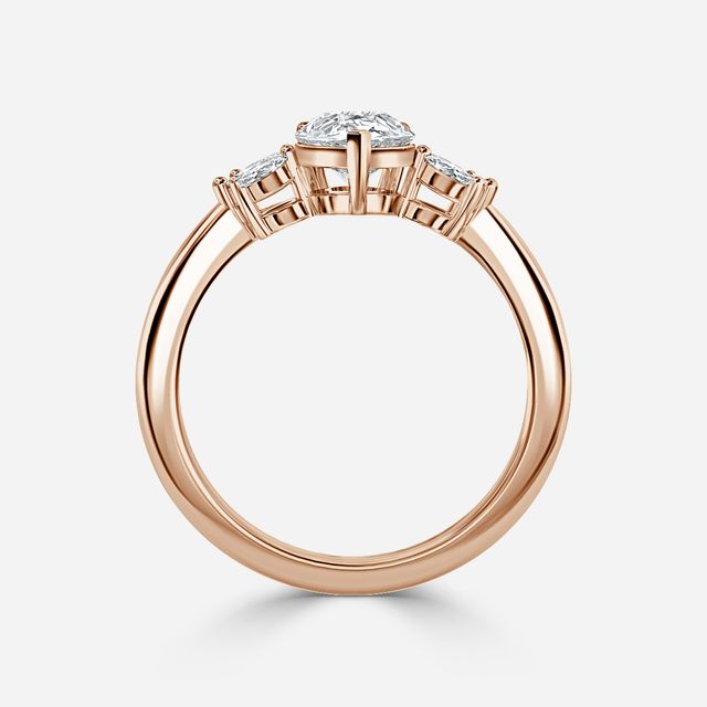 Enaya Rose Gold Cluster Engagement Ring