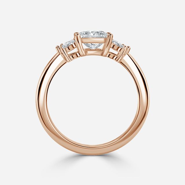 Enaya Rose Gold Cluster Engagement Ring