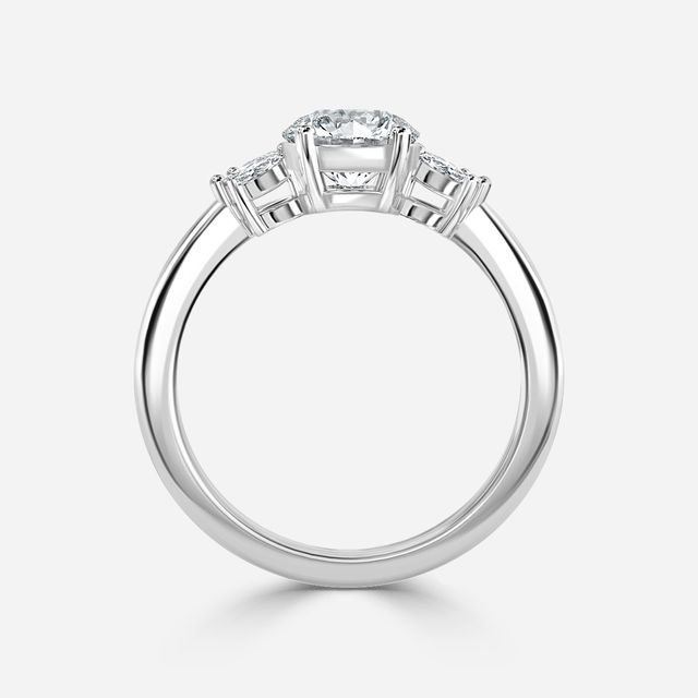 Enaya Platinum Cluster Engagement Ring