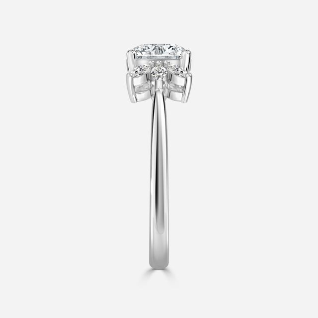 Enaya Platinum Cluster Engagement Ring