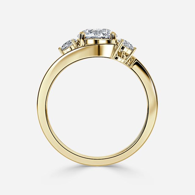 Demi Yellow Ring Unique Engagement Ring