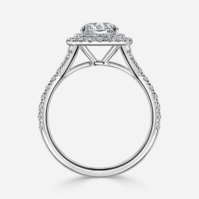 Olympia White Gold Halo Engagement Ring