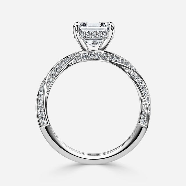 Nefereti White Gold Engagement Ring