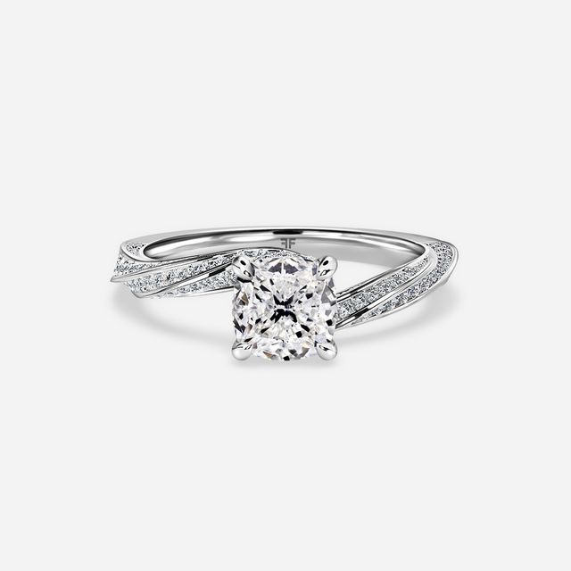 Nefereti White Gold Engagement Ring