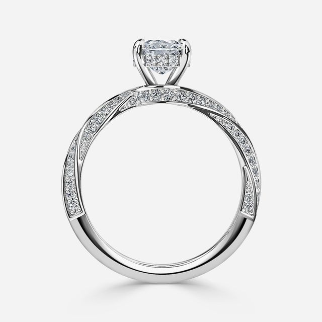 Nefereti White Gold Engagement Ring