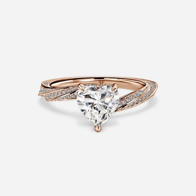 Nefereti Rose Gold Engagement Ring