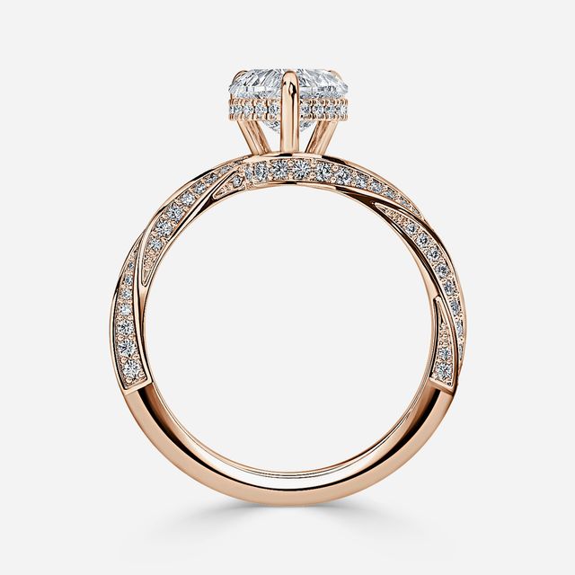 Nefereti Rose Gold Engagement Ring