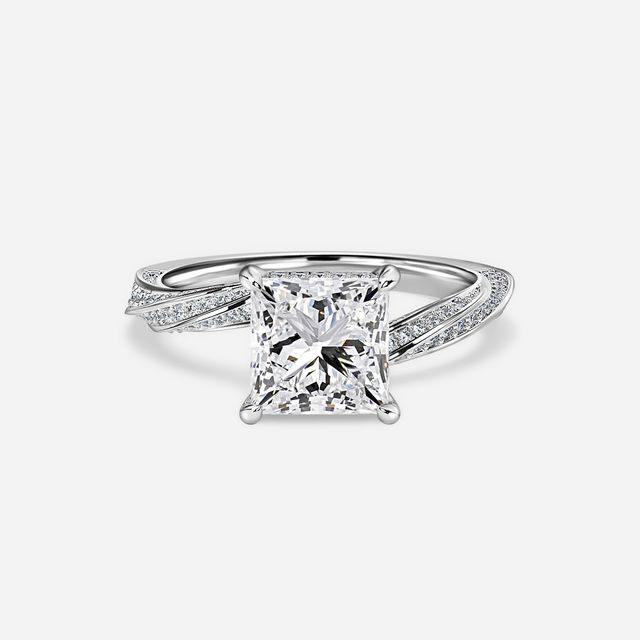 Nefereti White Gold Engagement Ring