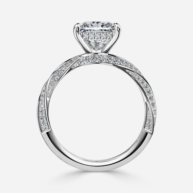 Nefereti White Gold Engagement Ring