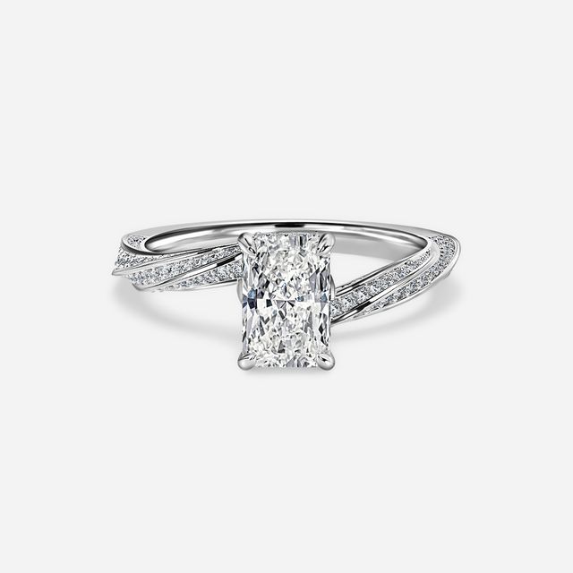 Nefereti White Gold Engagement Ring