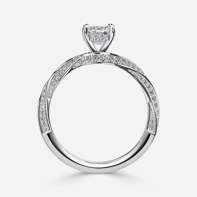 Nefereti White Gold Engagement Ring