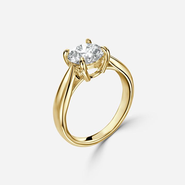 Vera Yellow Gold Engagement Ring