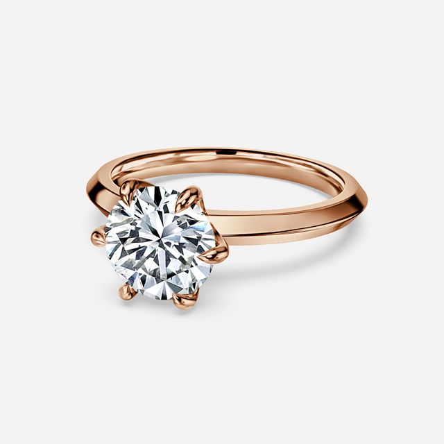 West Rose Gold Engagement Ring