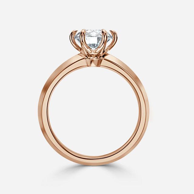 West Rose Gold Engagement Ring