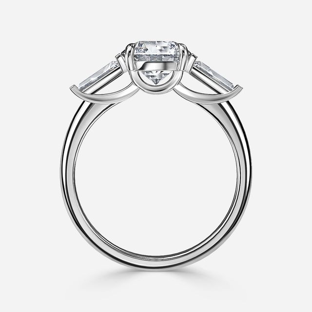 Jemima White Gold Unique Engagement Ring