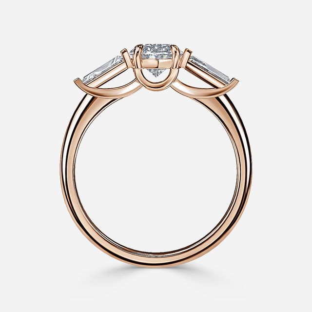 Jemima Rose Gold Unique Engagement Ring