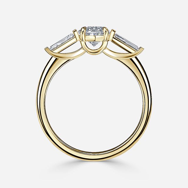 Jemima Yellow Gold Unique Engagement Ring