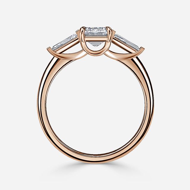 Jemima Rose Gold Unique Engagement Ring