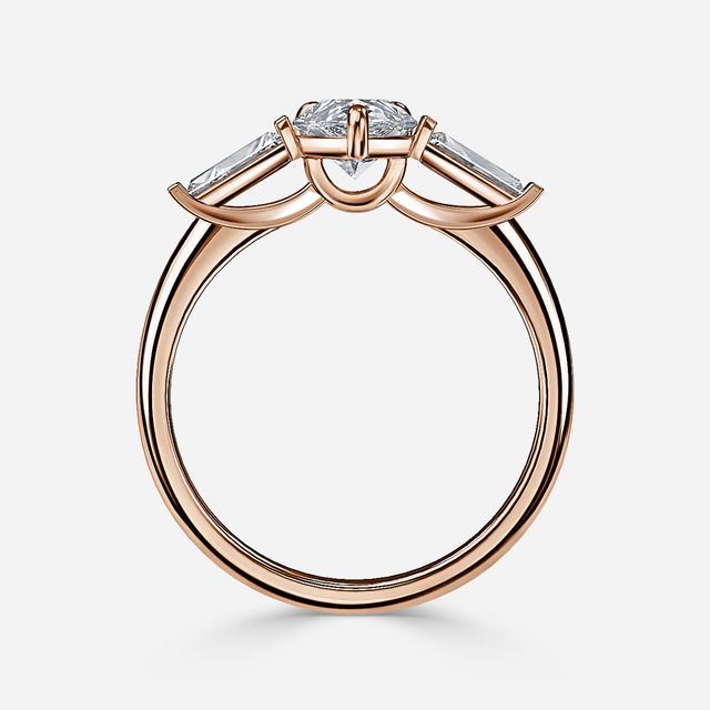 Jemima Rose Gold Unique Engagement Ring
