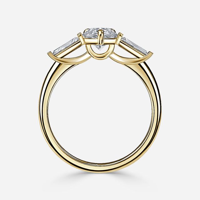 Jemima Yellow Gold Unique Engagement Ring