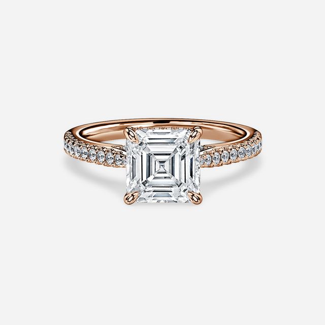 Juliette Pavé Rose Gold Engagement Ring