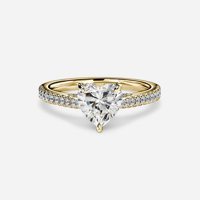 Juliette Pavé Yellow Gold Engagement Ring