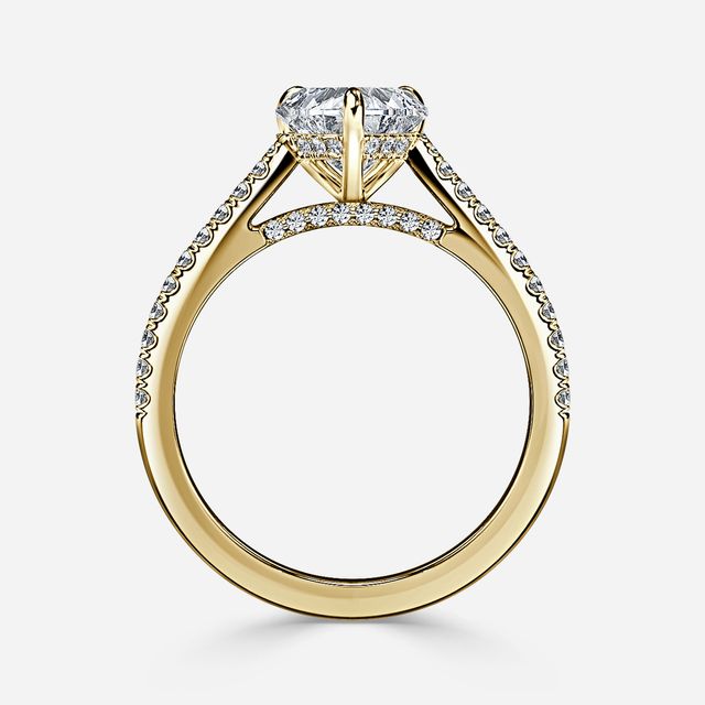 Juliette Pavé Yellow Gold Engagement Ring