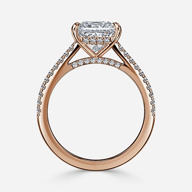 Juliette Pavé Rose Gold Engagement Ring