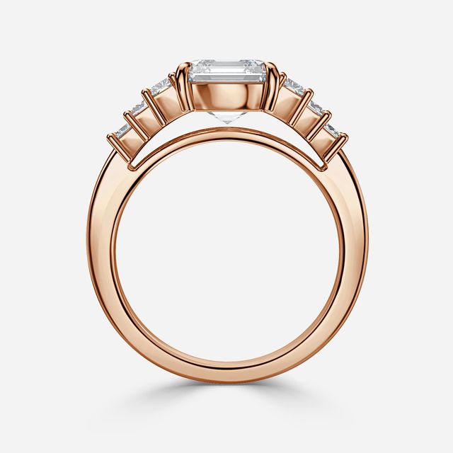 Esme Rose Gold Trilogy Engagement Ring