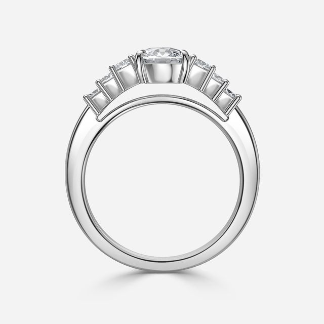 Esme Platinum Trilogy Engagement Ring