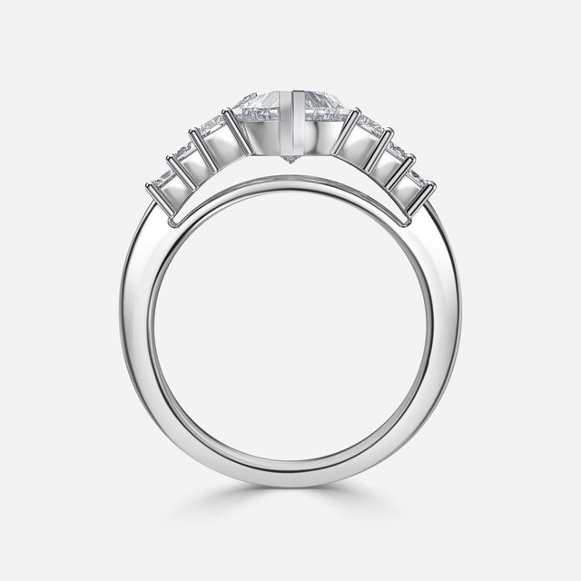 Esme Platinum Trilogy Engagement Ring