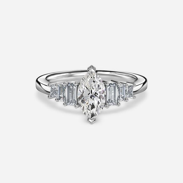 Esme Platinum Trilogy Engagement Ring