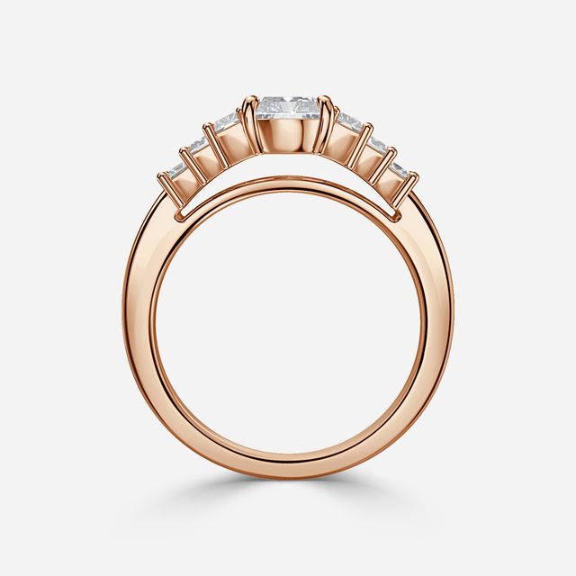 Esme Rose Gold Trilogy Engagement Ring