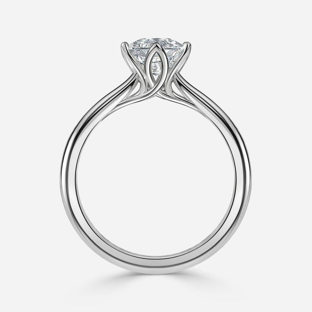 Elswin White Gold Solitaire Engagement Ring