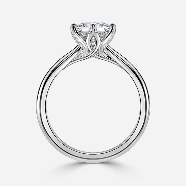 Elswin White Gold Solitaire Engagement Ring