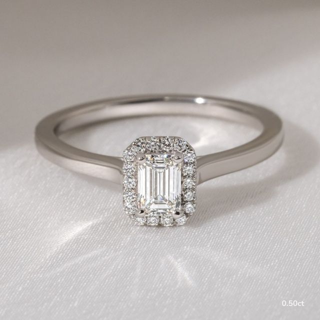 Ava Platinum Engagement Ring