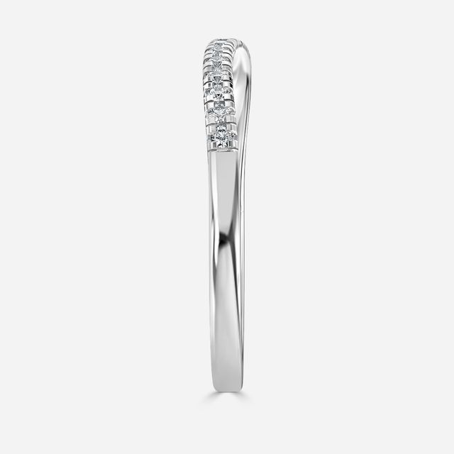 Round Twisted Platinum Wedding Ring