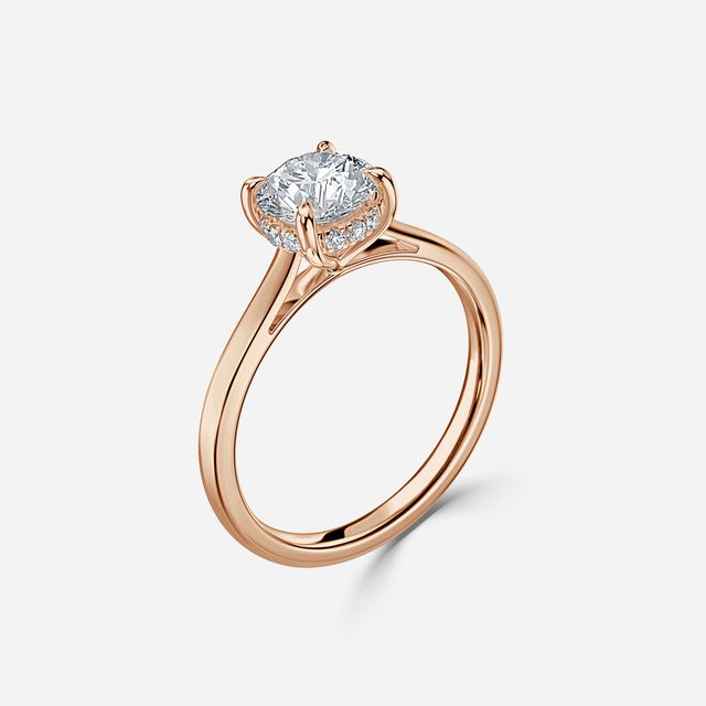 Geraldine Rose Gold Engagement Ring