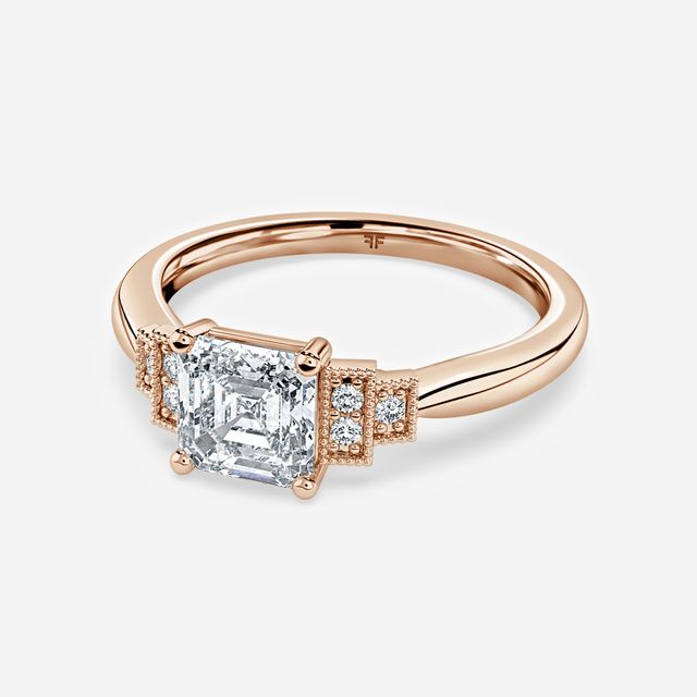Ayana Rose Gold Vintage Engagement Ring