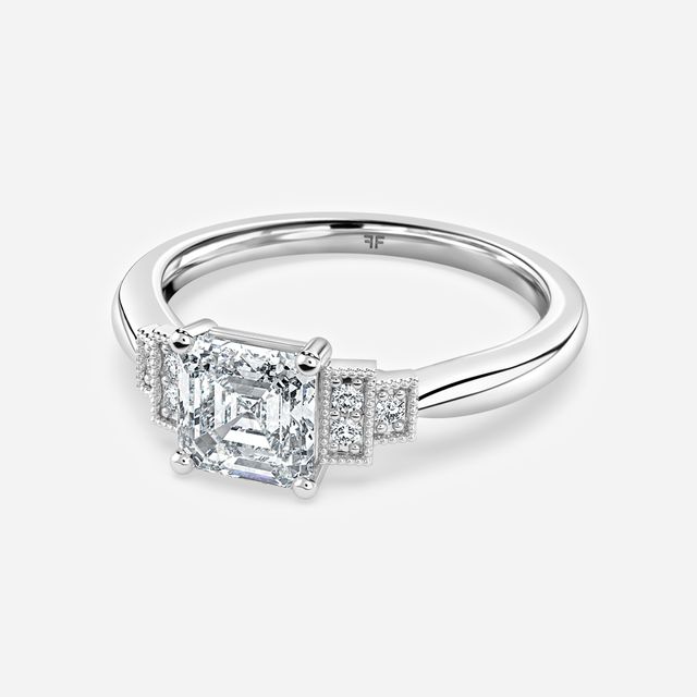 Ayana White Gold Trilogy Engagement Ring