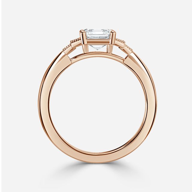 Ayana Rose Gold Vintage Engagement Ring