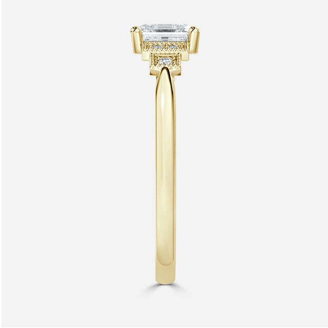 Ayana Yellow Gold Trilogy Engagement Ring